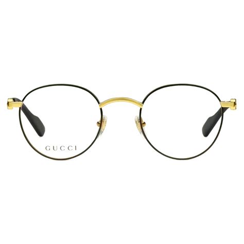 gucci oversize round frame metal glasses|gucci round optical glasses.